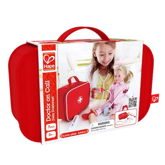 Hape Red Doctor on Call Wooden Playset
